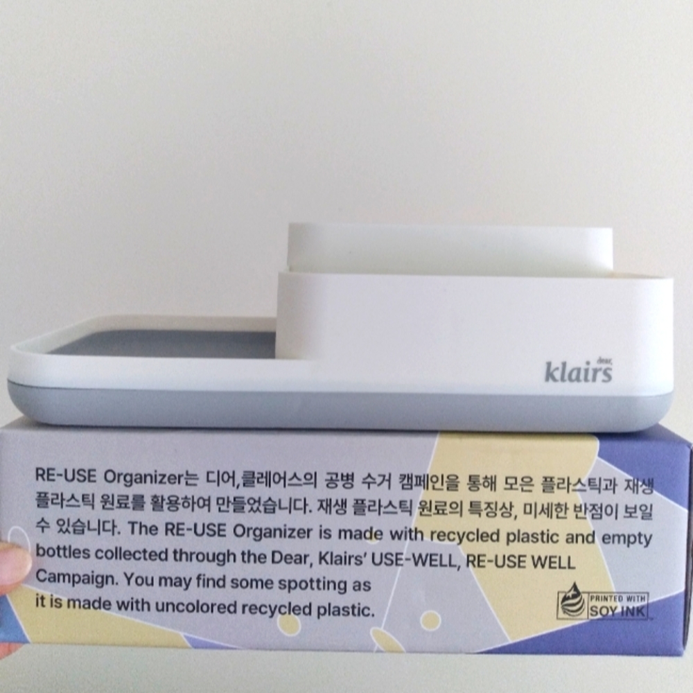 Klairs re-use skincare vanity organizer bathroom caddy, NEW